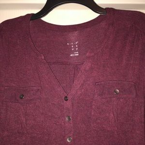 Burgundy top